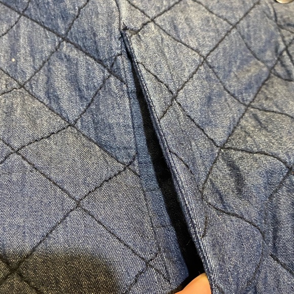 Petite medium Quilted indigo blue jacket. - Picture 11 of 13